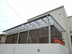 木製調テラス屋根 YKKヴェクターテラス1階