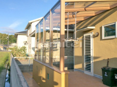 木製調ガーデンルーム LIXILココマ サイドスルー腰壁タイプ