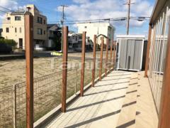 境界フェンス塀 角柱 サンルーム補修