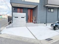 施工例画像：和歌山市 新築シンプル オープン外構